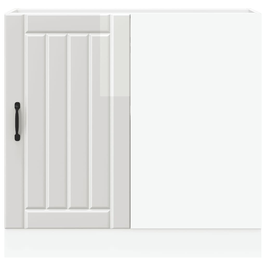 vidaXL Ντουλάπι βάσης νεροχύτη "Lucca" High Gloss White