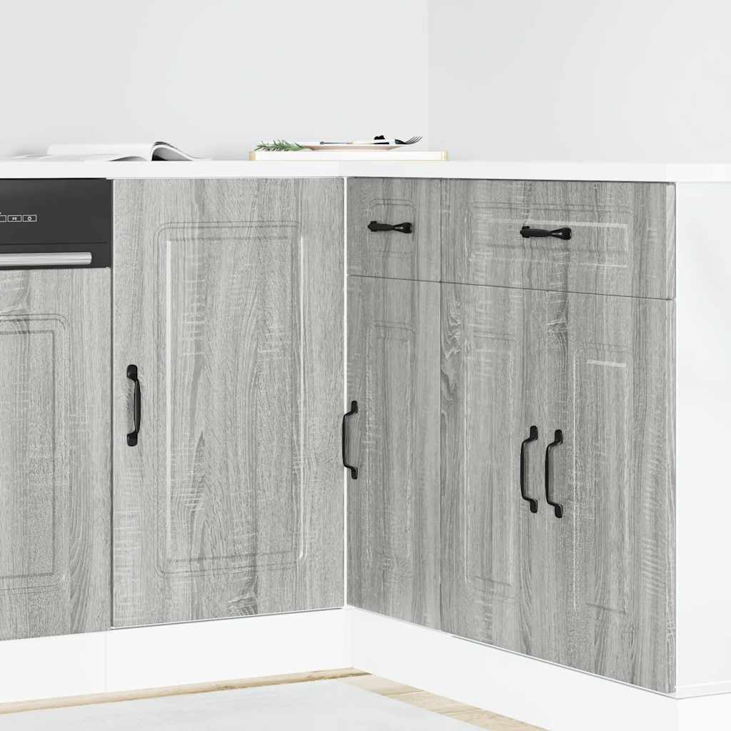 vidaXL ντουλάπι βάσης κουζίνας Kalmar Γκρι sonoma Επεξεργασμένο Ξύλο