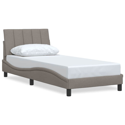 vidaXL Σκελετός Κρεβατιού Χωρίς Στρώμα Hanko Taupe 80x200 εκ. Υφασμάτινο