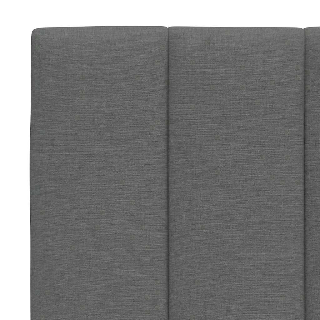 vidaXL Σκελετός Κρεβατιού Χωρίς Στρώμα Γκρι 140x200 εκ.Υφασμάτινο