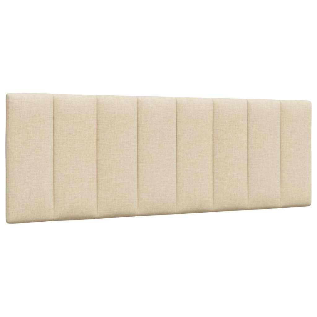 vidaXL Σκελετός Κρεβατιού Χωρίς Στρώμα Hanko Κρεμ 140x200 εκ.Υφασμάτινο