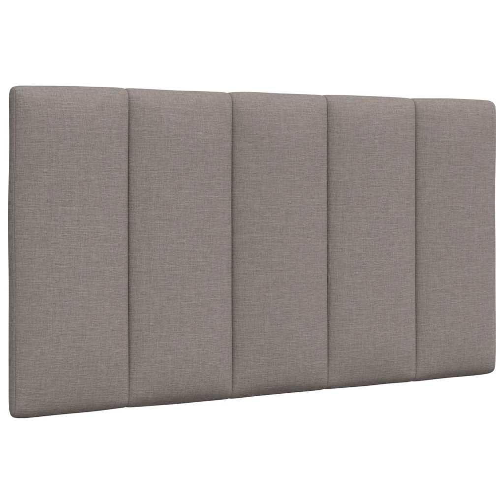 vidaXL Κρεβάτι με Στρώμα Hanko Taupe 90x190 εκ.Υφασμάτινο
