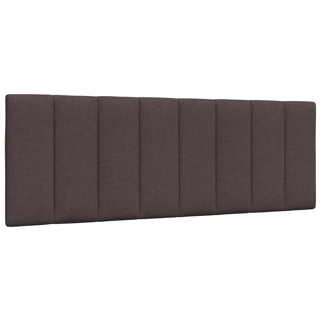 vidaXL Κρεβάτι με Στρώμα Hanko Σκούρο Καφέ 120x200 εκ. Υφασμάτινο