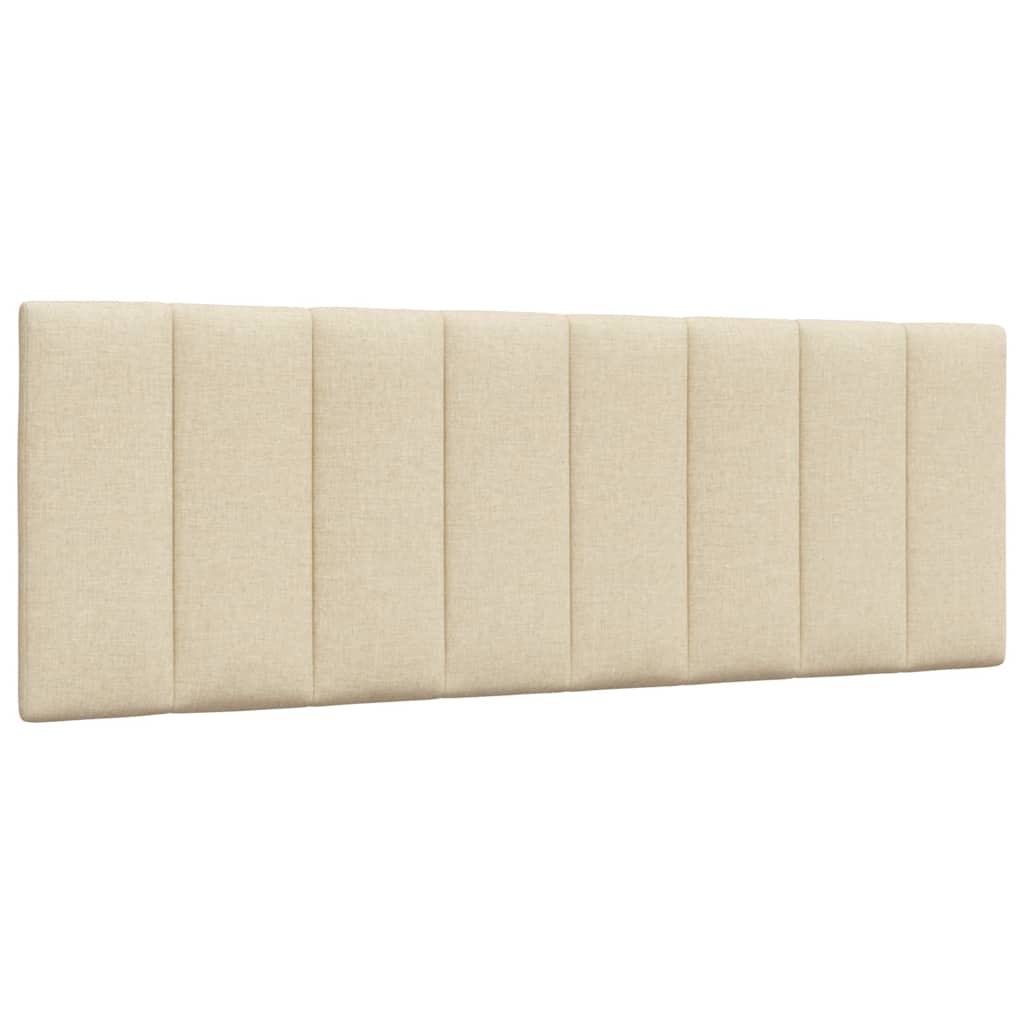 vidaXL Κρεβάτι με Στρώμα Hanko Κρεμ 140x190 εκ. Υφασμάτινο