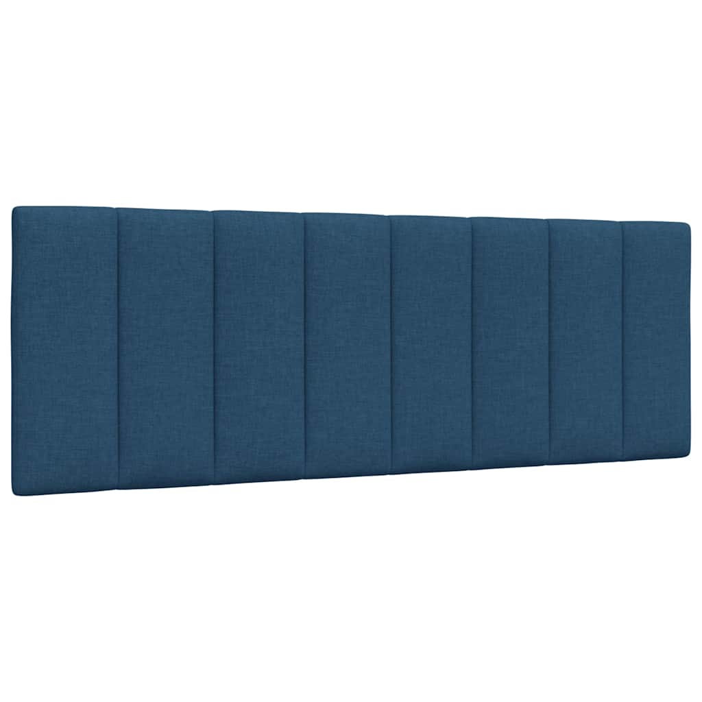 vidaXL Κρεβάτι με Στρώμα Hanko Μπλε 140x190 εκ. Υφασμάτινο