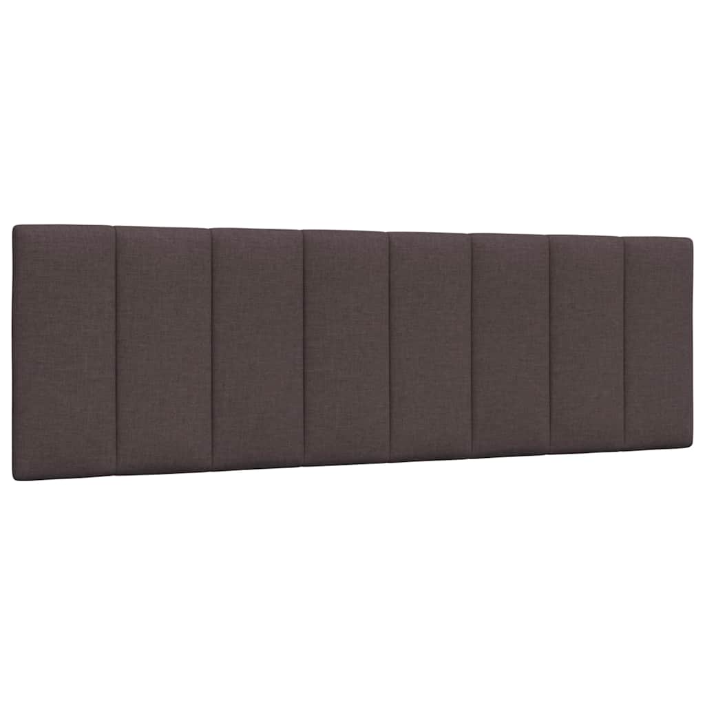 vidaXL Κρεβάτι με Στρώμα Hanko Σκούρο Καφέ 160x200 εκ Υφασμάτινο