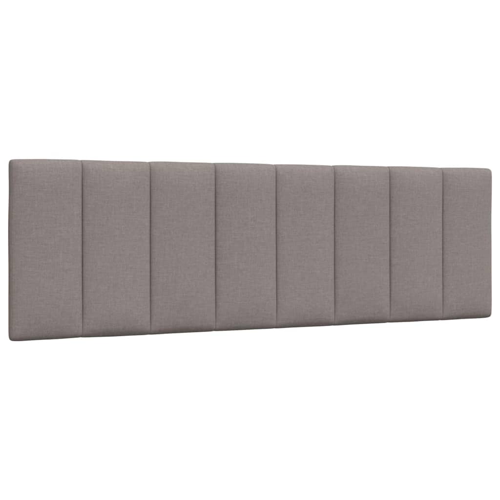 vidaXL Κρεβάτι με Στρώμα Hanko Taupe 160x200 εκ. Υφασμάτινο