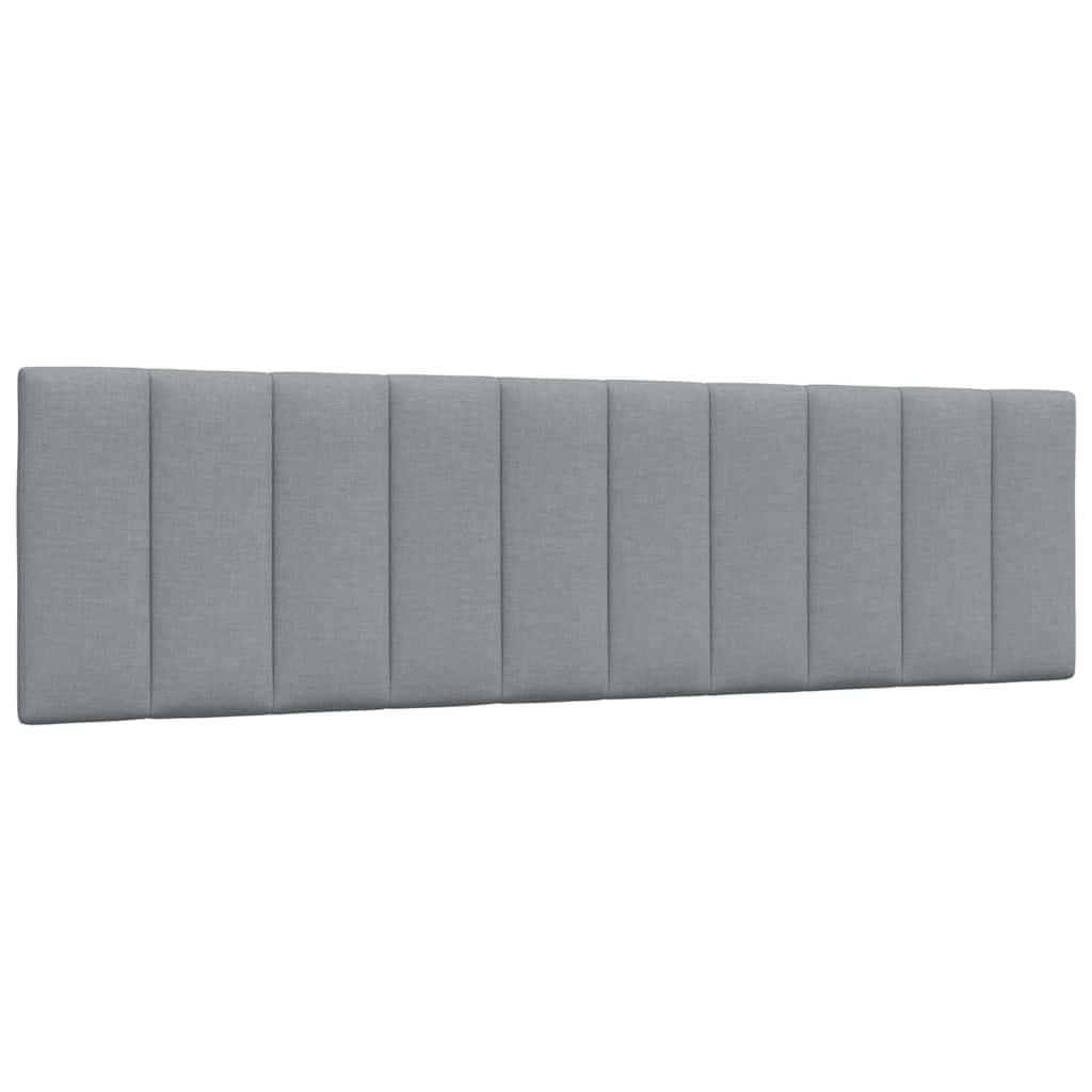 vidaXL Κρεβάτι με Στρώμα Hanko Ανοιχτό Γκρι 180x200 εκ. Υφασμάτινο