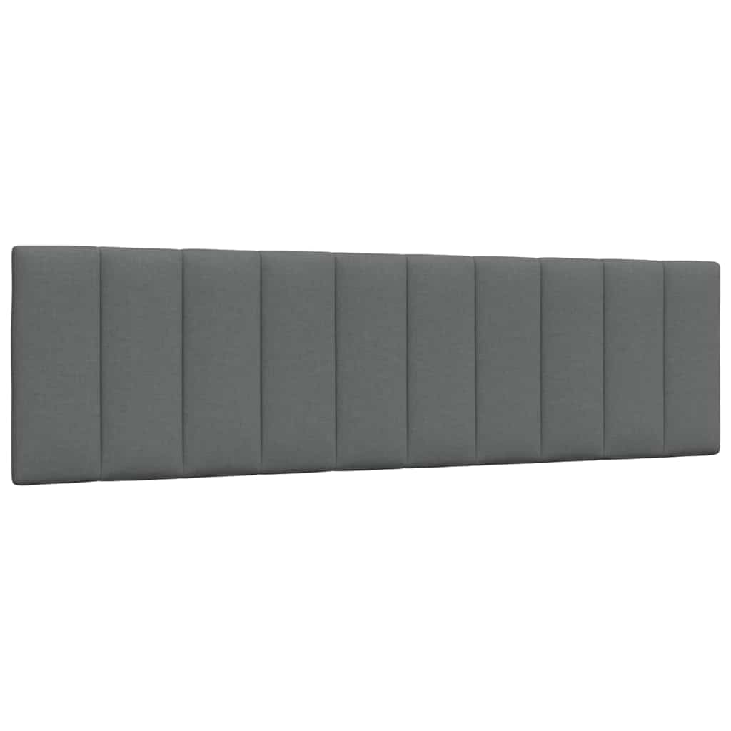 vidaXL Κρεβάτι Σκούρο Γκρι 180x200 εκ Υφασμάτιν