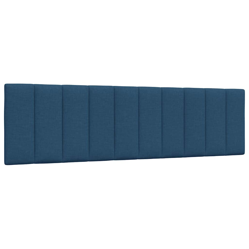 vidaXL Κρεβάτι με Στρώμα Hanko Μπλε 180x200 εκ. Υφασμάτινο
