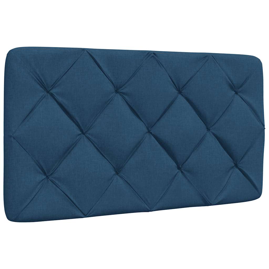 vidaXL Σκελετός Κρεβατιού Χωρίς Στρώμα Μπλε 90x190 εκ. Υφασμάτινο