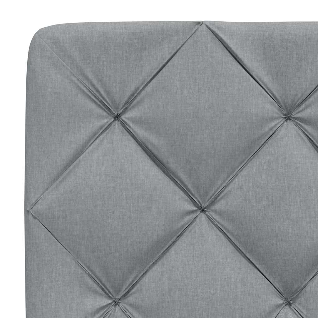 vidaXL Σκελετός Κρεβατιού Χωρίς Στρώμα Αν. Γκρι 140x200 εκ.Υφασμάτινο