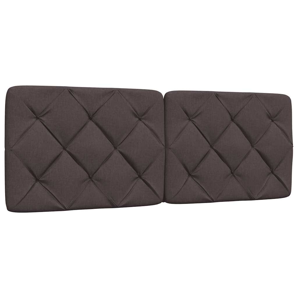 vidaXL Σκελετός Κρεβατιού Χωρίς Στρώμα Καφέ 140x200 εκ.Υφασμάτινο