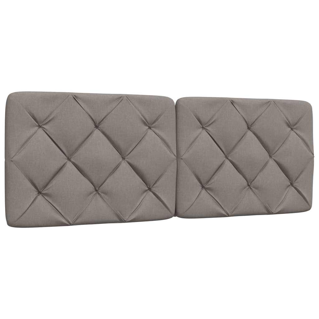 vidaXL Σκελετός Κρεβατιού Χωρίς Στρώμα Taupe 140x200 εκ. Υφασμάτινο