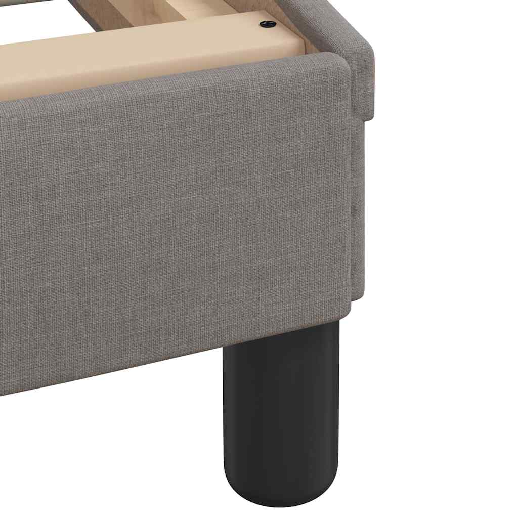 vidaXL Σκελετός Κρεβατιού Χωρίς Στρώμα Taupe 160x200 εκ. Υφασμάτινο
