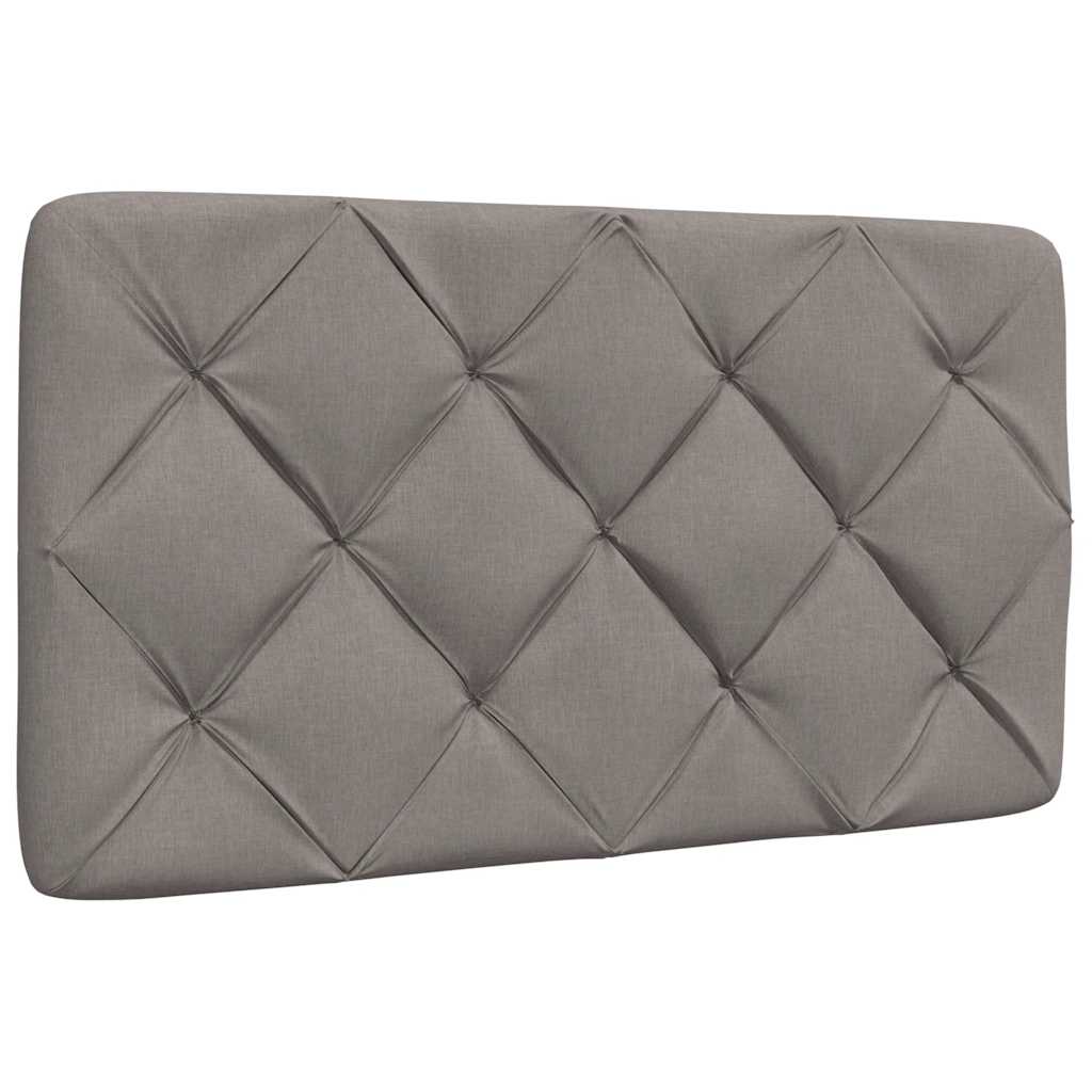 vidaXL Κρεβάτι με Στρώμα Taupe 80x200 εκ. Υφασμάτινο
