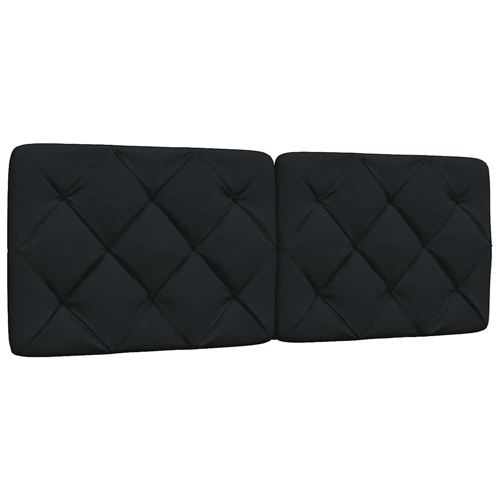 vidaXL Κρεβάτι με Στρώμα Μαύρο 120x200 εκ. Υφασμάτινο
