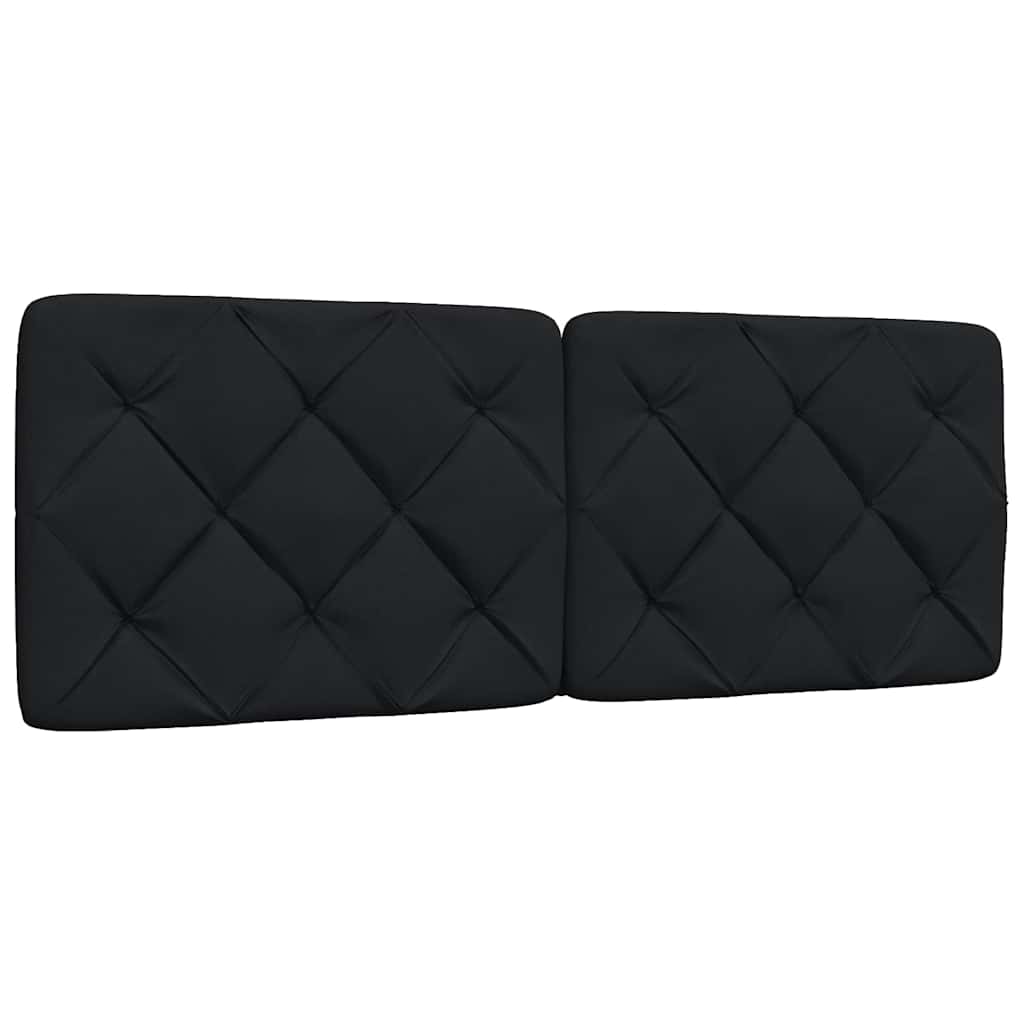 vidaXL Κρεβάτι με Στρώμα με Στρώμα Μαύρο 140 x 190 εκ. Υφασμάτινο