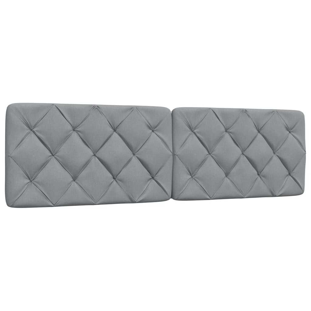 vidaXL Κρεβάτι με Στρώμα Ανοιχτό Γκρι 180x200 εκ. Υφασμάτινο