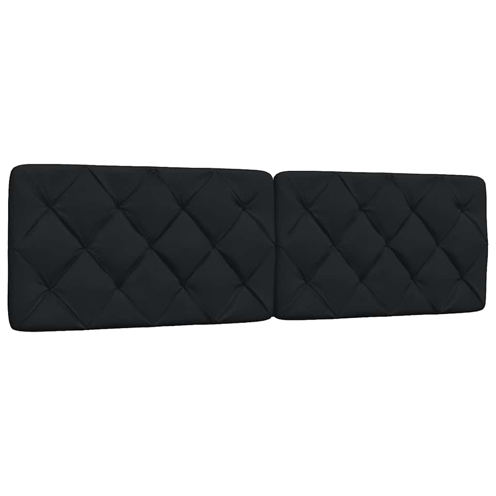 vidaXL Κρεβάτι με Στρώμα Μαύρο 180x200 εκ. Υφασμάτινο