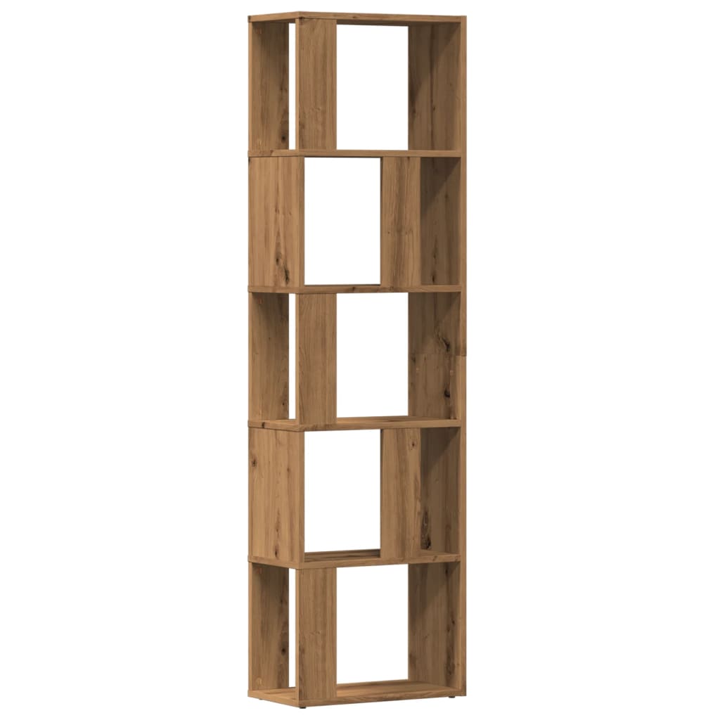 vidaXL Βιβλιοθήκη Artisan Δρυς 45x24x159 εκ. Επεξεργασμένο Ξύλο