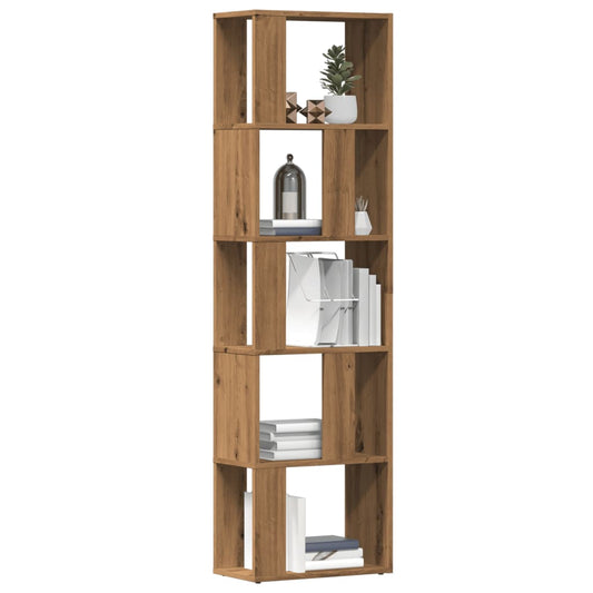 vidaXL Βιβλιοθήκη Artisan Δρυς 45x24x159 εκ. Επεξεργασμένο Ξύλο