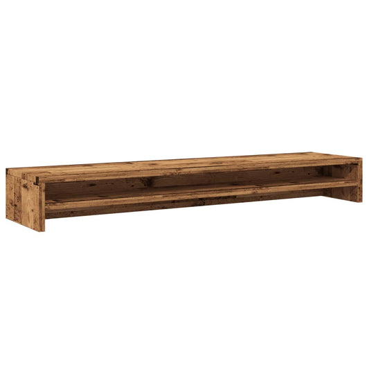 vidaXL Βάση Οθονών Παλαιό Ξύλο 100 x 24 x 13 εκ. από Επεξ. Ξύλο