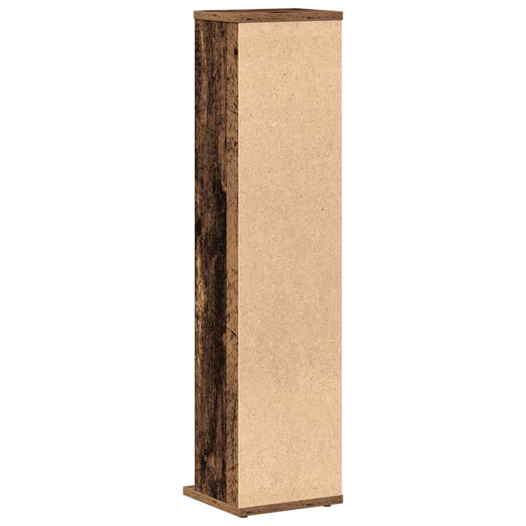 vidaXL Έπιπλο για CD Παλιό ξύλο 21 x 20 x 88 εκ από Επεξεργασμένο Ξύλο