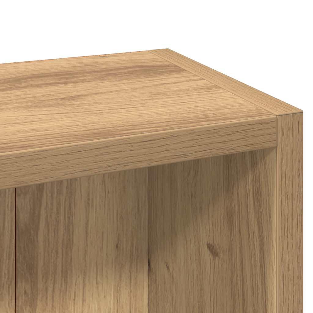 vidaXL Ντουλάπια CD 2 τεμ. Artisan Δρυς 21x16x93,5 εκ Επεξ. Ξύλο