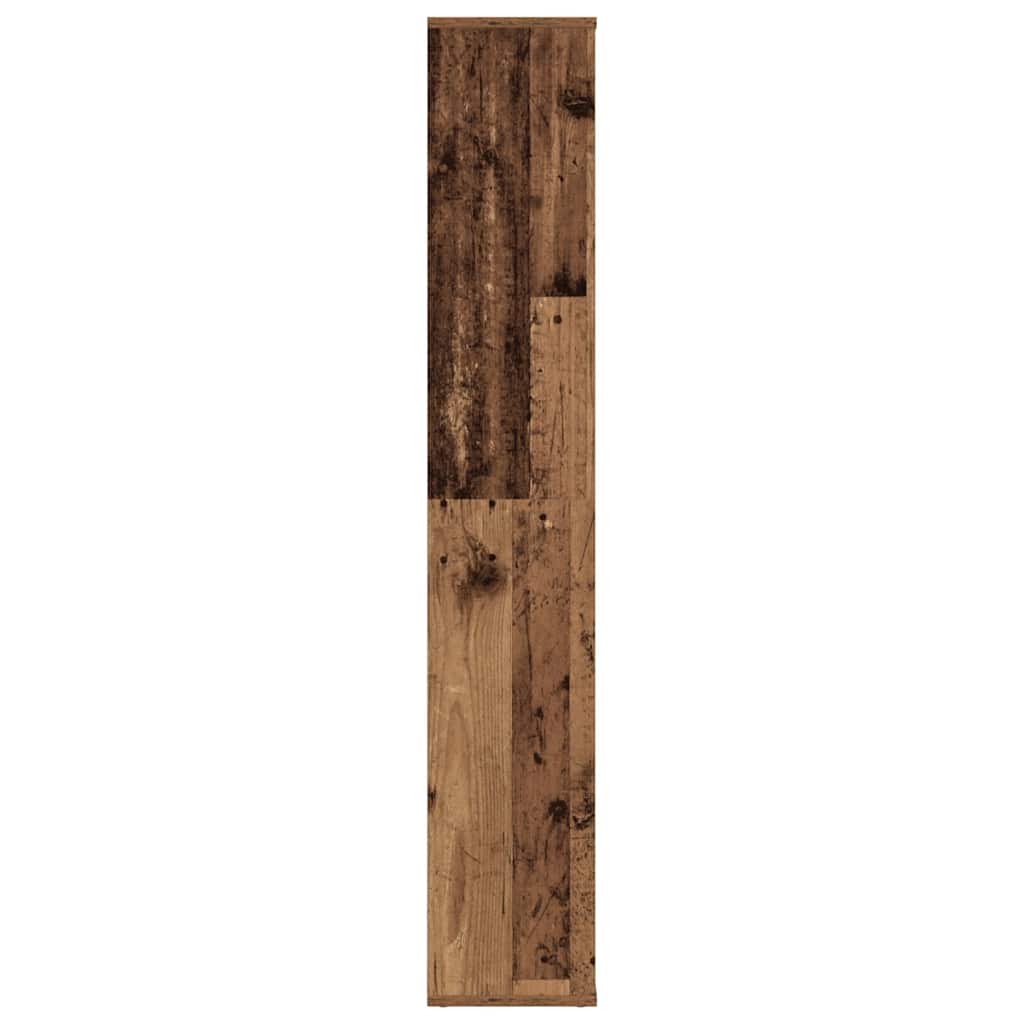 vidaXL Διαχωριστικό/Βιβλιοθήκη Παλιό Ξύλο 100x24x140εκ από Μοριοσανίδα