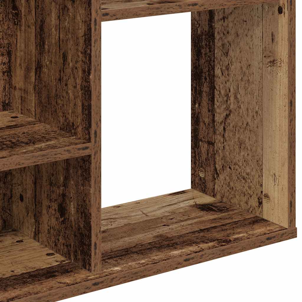vidaXL Διαχωριστικό/Βιβλιοθήκη Παλιό Ξύλο 100x24x140εκ από Μοριοσανίδα