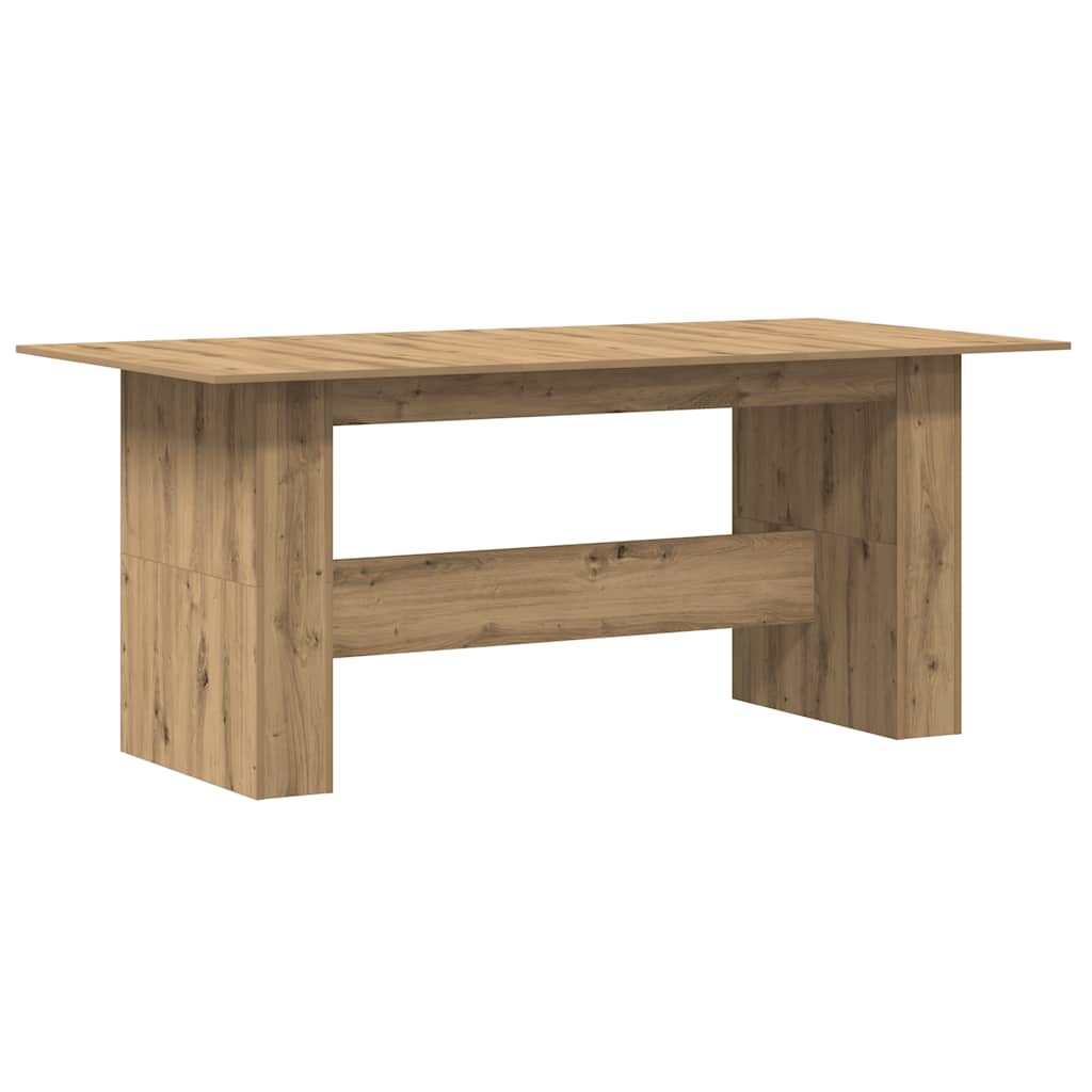 vidaXL Τραπεζαρία Artisan Oak 180x90x76 cm Ξύλινη κατασκευή