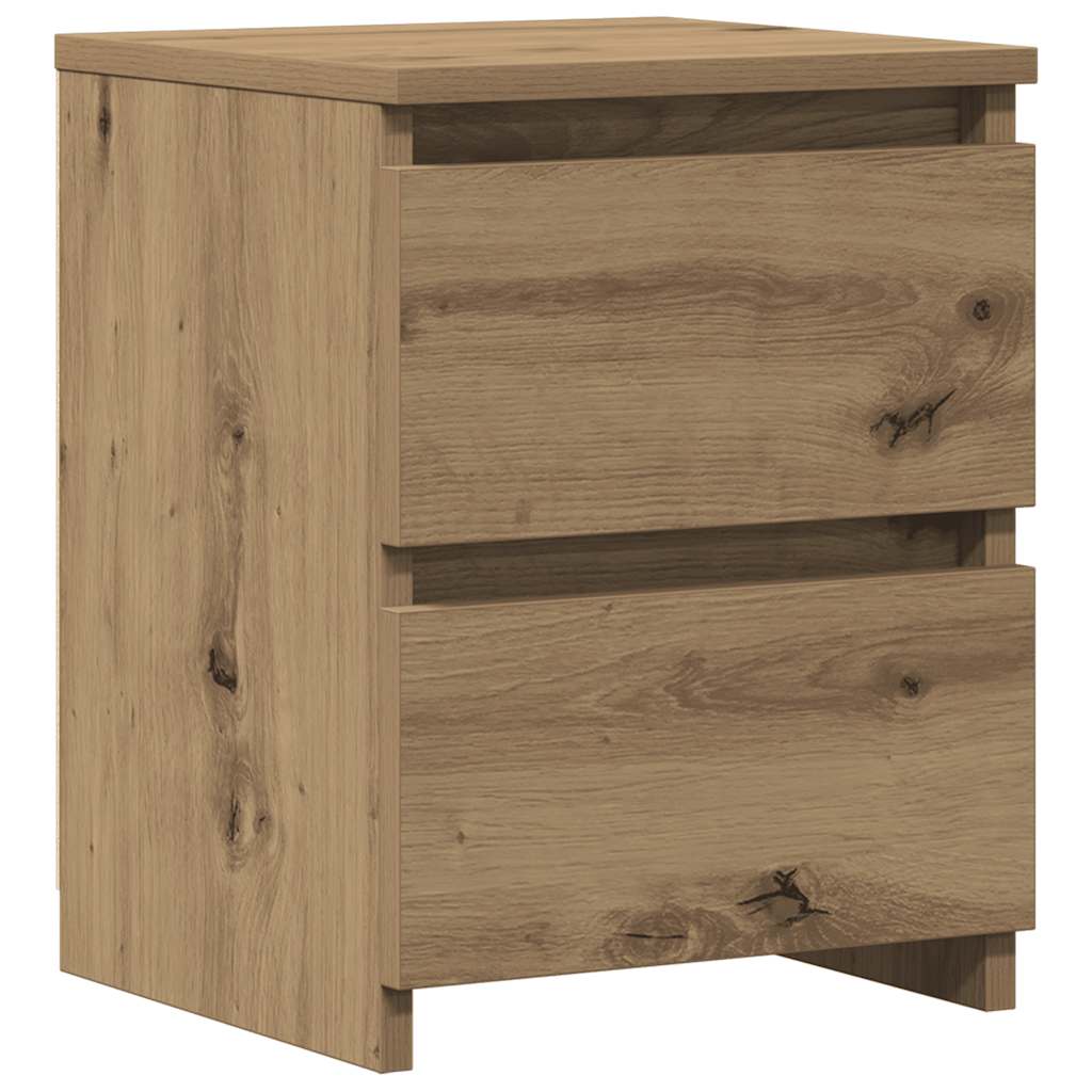 vidaXL Κομοδίνο Αρτισιανή Δρυς 30x30x40 εκ. από Επεξεργασμένο Ξύλο