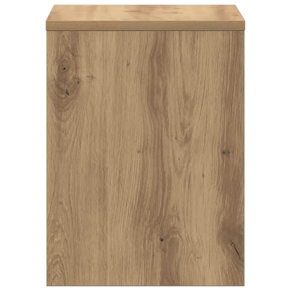 vidaXL Κομοδίνο Αρτισιανή Δρυς 30x30x40 εκ. από Επεξεργασμένο Ξύλο