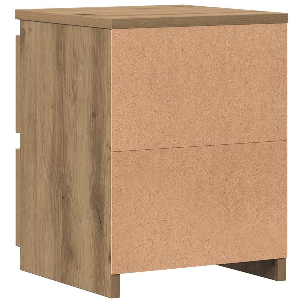 vidaXL Κομοδίνο Αρτισιανή Δρυς 30x30x40 εκ. από Επεξεργασμένο Ξύλο