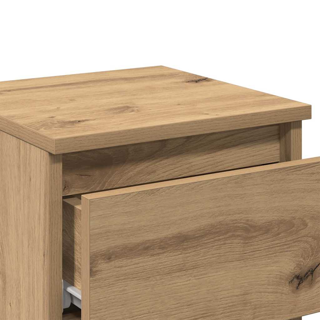 vidaXL Κομοδίνο Αρτισιανή Δρυς 30x30x40 εκ. από Επεξεργασμένο Ξύλο