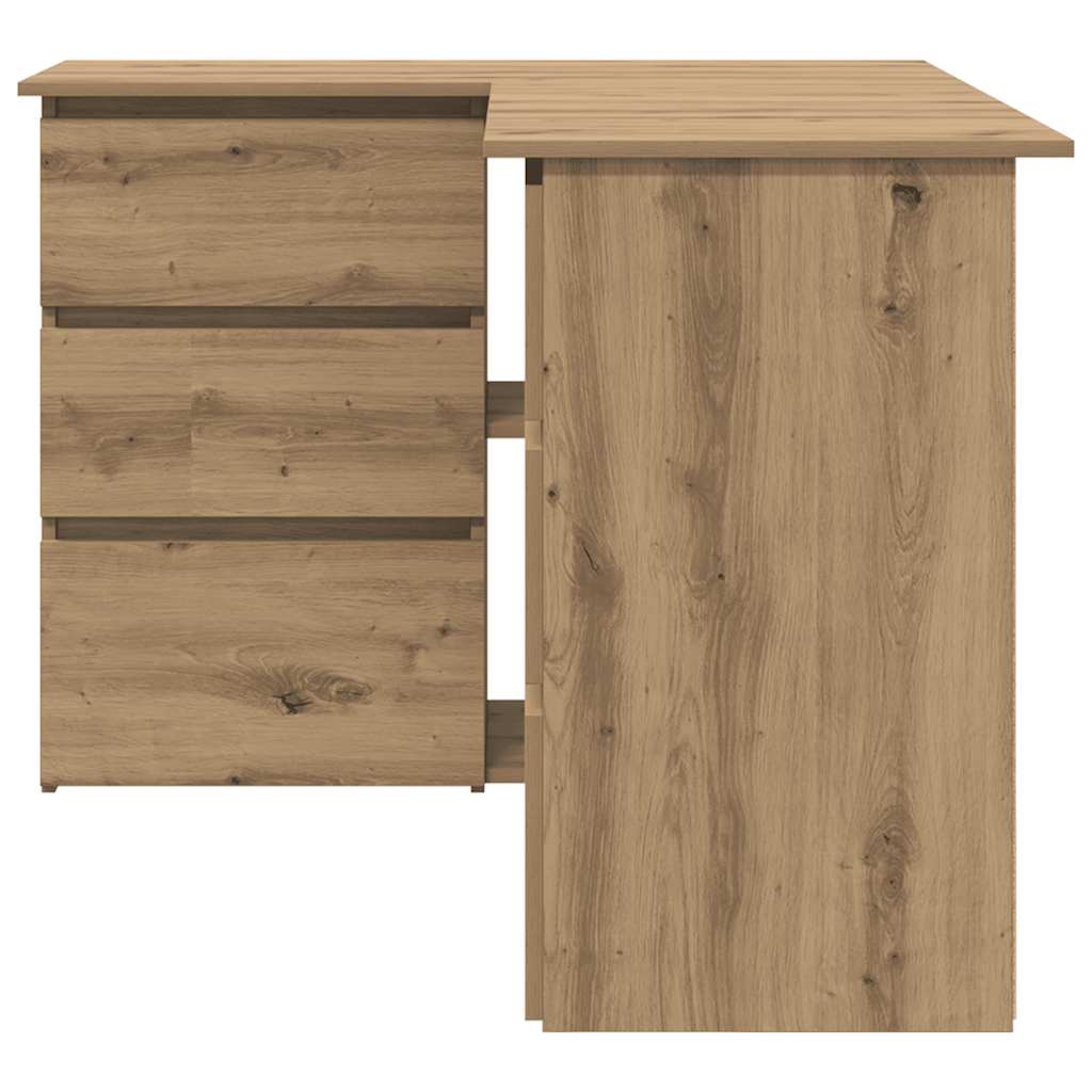 vidaXL Γωνιακό γραφείο Artisan Oak 145x100x76 cm Κατασκευασμένο ξύλο