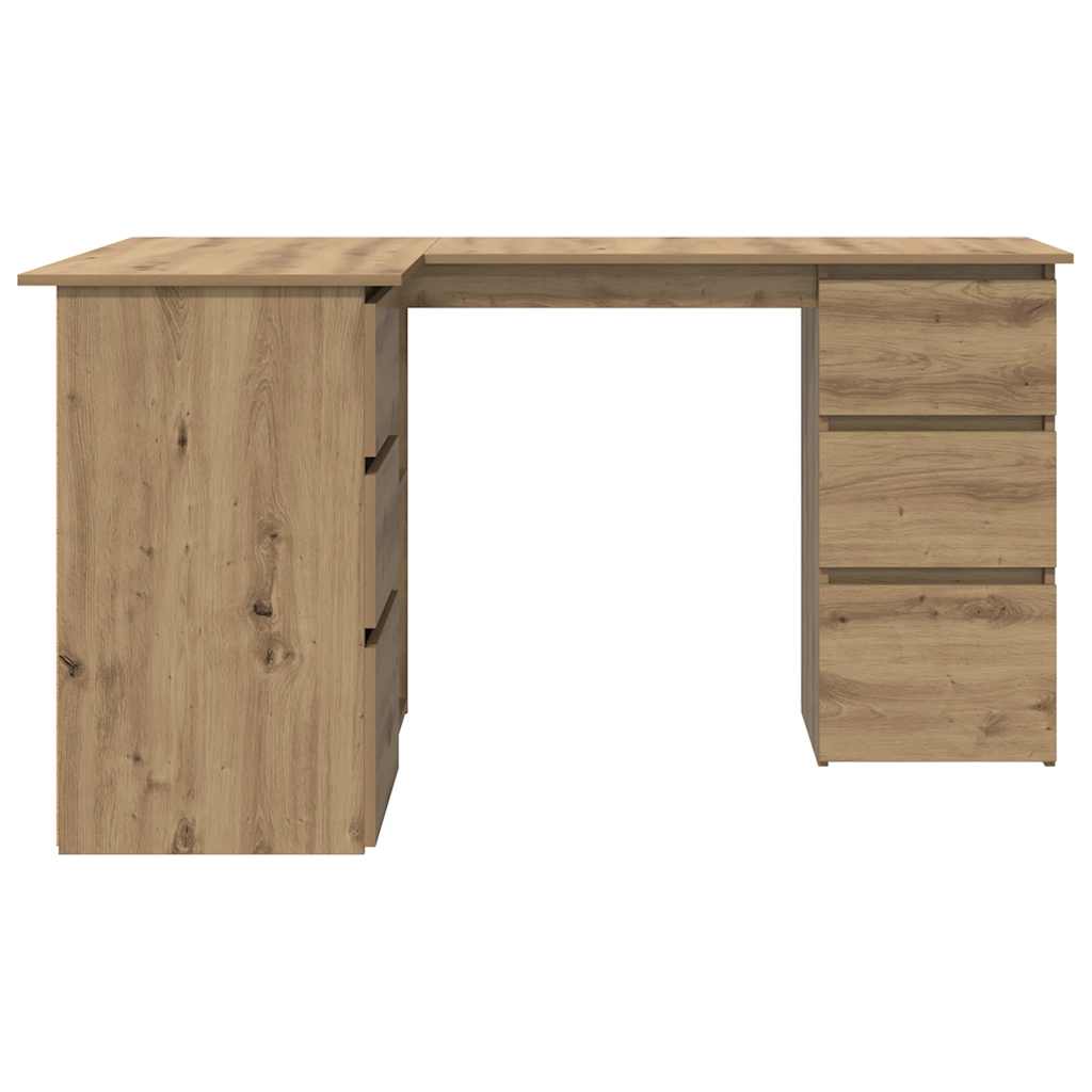 vidaXL Γωνιακό γραφείο Artisan Oak 145x100x76 cm Κατασκευασμένο ξύλο