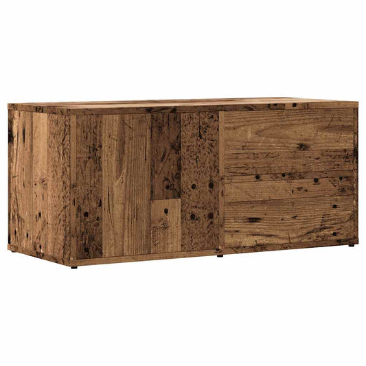 ντουλάπι τηλεόρασης vidaXL Παλιό ξύλο 80x34x35,5cm Κατασκευασμένο ξύλο