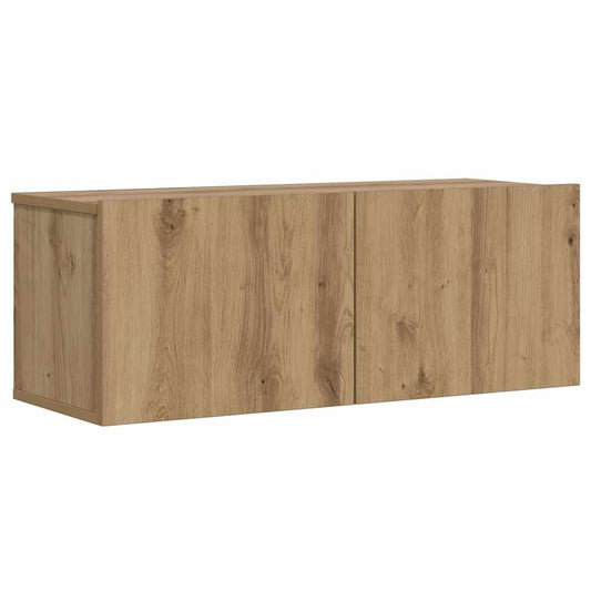 vidaXL Επίτοιχο ντουλάπι τηλεόρασης Artisan Oak 80x30x30 cm