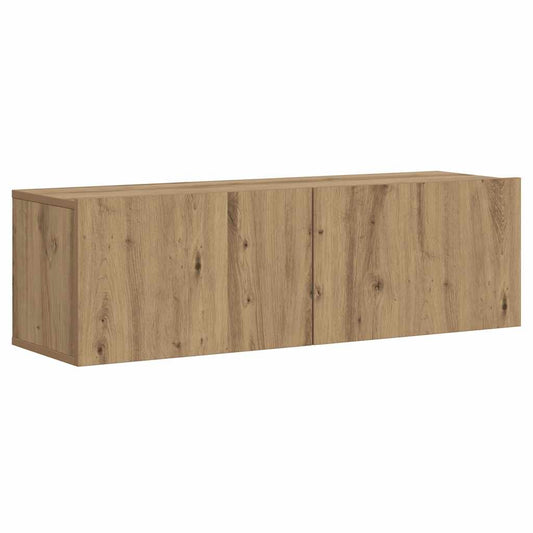 vidaXL Ντουλάπι Τηλεόρασης Τοίχου Artisan Δρυς 100x30x30 εκ Επ. Ξύλο
