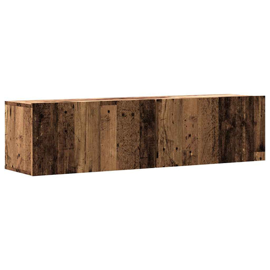 vidaXL Ντουλάπι Τηλεόρασης Τοίχου Παλιό Ξύλο 120x30x30 εκ Επ. Ξύλο
