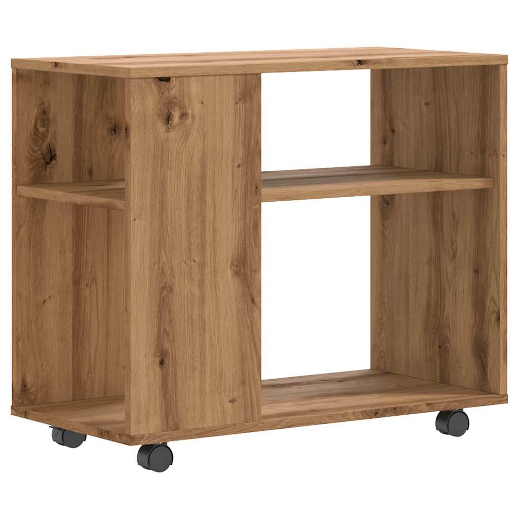 vidaXL Side Table Artisan Oak 70x35x55 cm Κατασκευασμένο ξύλο