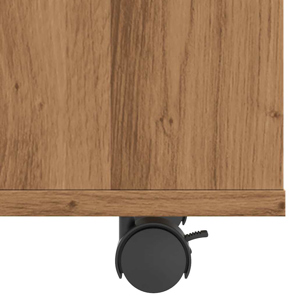 vidaXL Side Table Artisan Oak 70x35x55 cm Κατασκευασμένο ξύλο