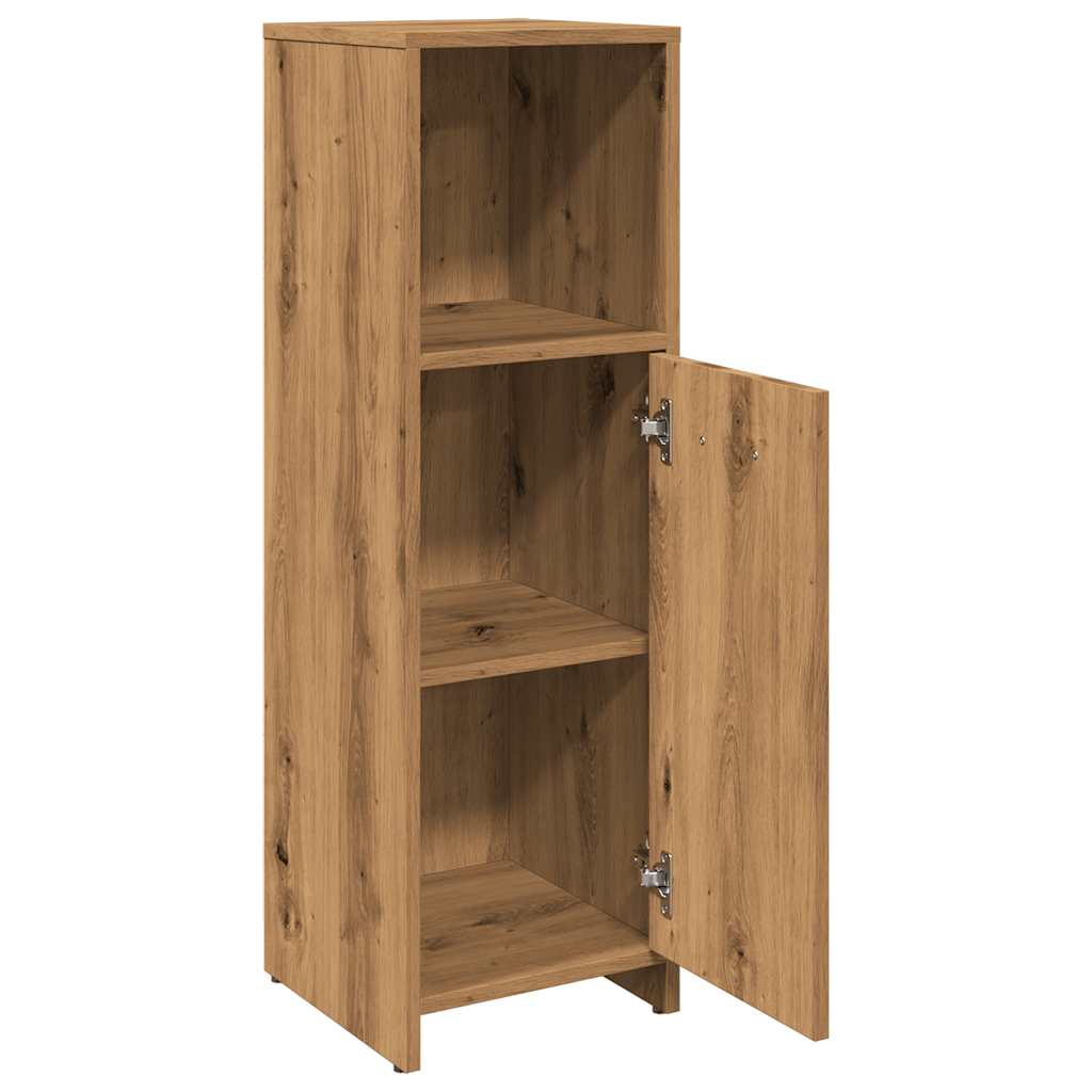 vidaXL Ντουλάπι Μπάνιου Τεχνίτης Δρυς 30x30x95 εκ. Επεξεργασμένο Ξύλο
