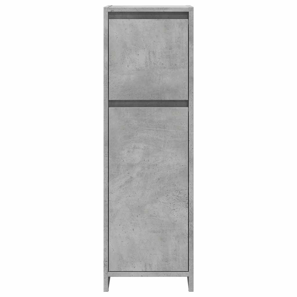 vidaXL Στήλη Μπάνιου Γκρι Σκυροδέματος 30x30x95 εκ. Επεξεργασμένο Ξύλο