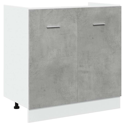 vidaXL Ντουλάπι Νεροχύτη Lyon Γκρι Σκυροδέματος 80x46x81,5εκ.