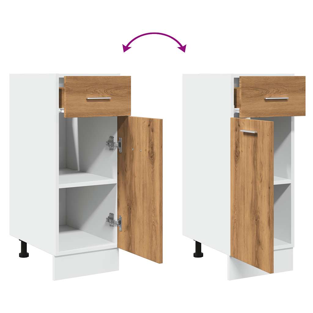 vidaXL Συρτάρι κάτω ντουλάπι Lyon Artisan Oak Κατασκευασμένο ξύλο