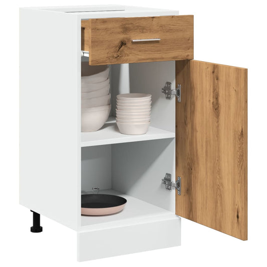 vidaXL Συρτάρι κάτω ντουλάπι Lyon Artisan Oak Κατασκευασμένο ξύλο