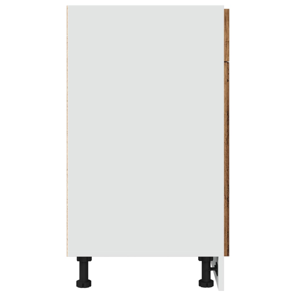 vidaXL Ντουλάπι με Συρτάρι Lyon Μαύρο 50x46x81,5 εκ. Επεξ. Ξύλο